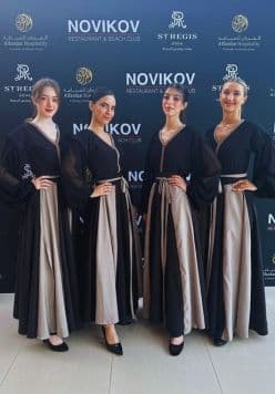 Model in Colorful Outfit