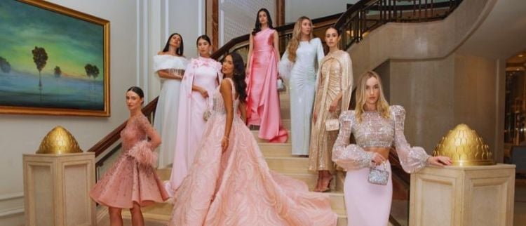 Fashion show with models